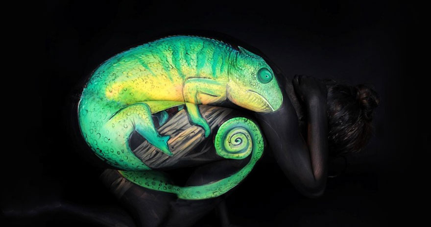 Les body-painting d'organes et d'animaux de Gesine Marwedel body painting organes animaux gesine marwedel 20 body-painting-organes-animaux-gesine-marwedel-20