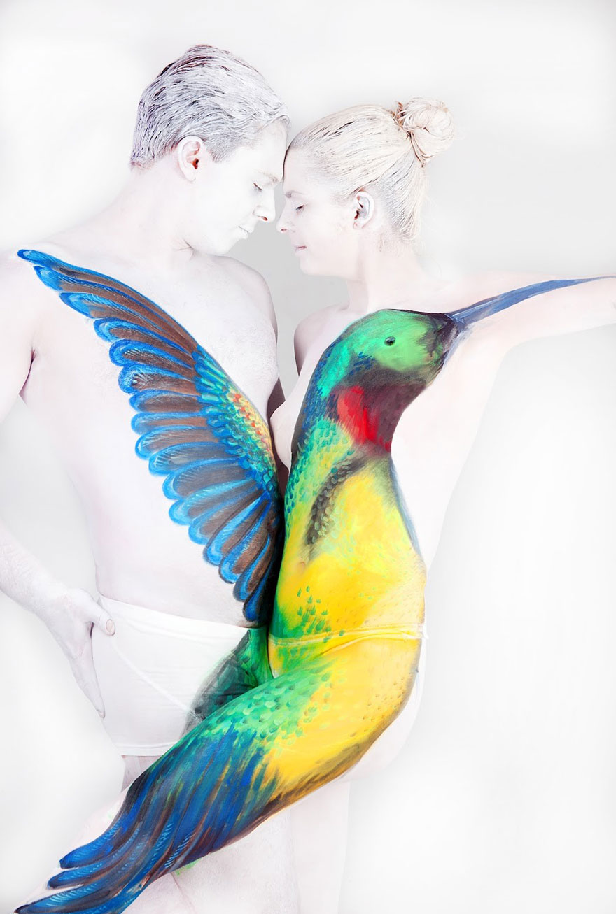Les body-painting d'organes et d'animaux de Gesine Marwedel body painting organes animaux gesine marwedel 9 body-painting-organes-animaux-gesine-marwedel-9