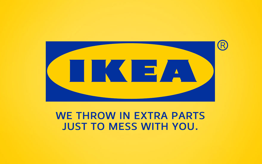 Slogans de marques honnêtes par Clif Dickens logos de marques honnetes par clif dickens ikea logos-de-marques-honnetes-par-clif-dickens-ikea