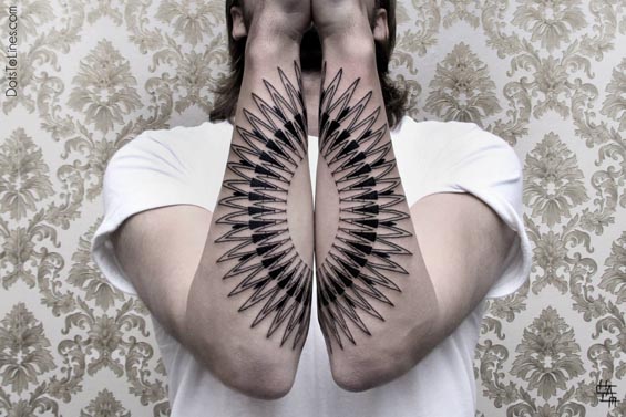 les tatouages géométriques de Chaim Machlev tatouages geometriques de Chaim Machlev 7 tatouages-geometriques-de-Chaim-Machlev-7