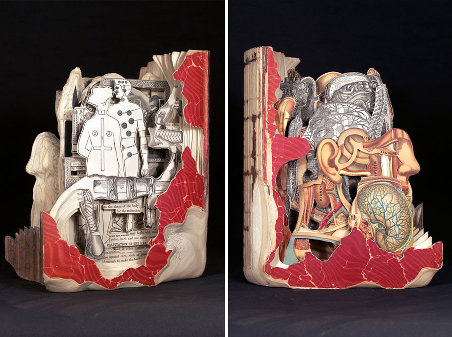 Brian Dettmer le chirurgien du livre book surgeon brian dettmer chirurgien du livre sculptures de livres 13 book-surgeon-brian-dettmer-chirurgien-du-livre-sculptures-de-livres-13