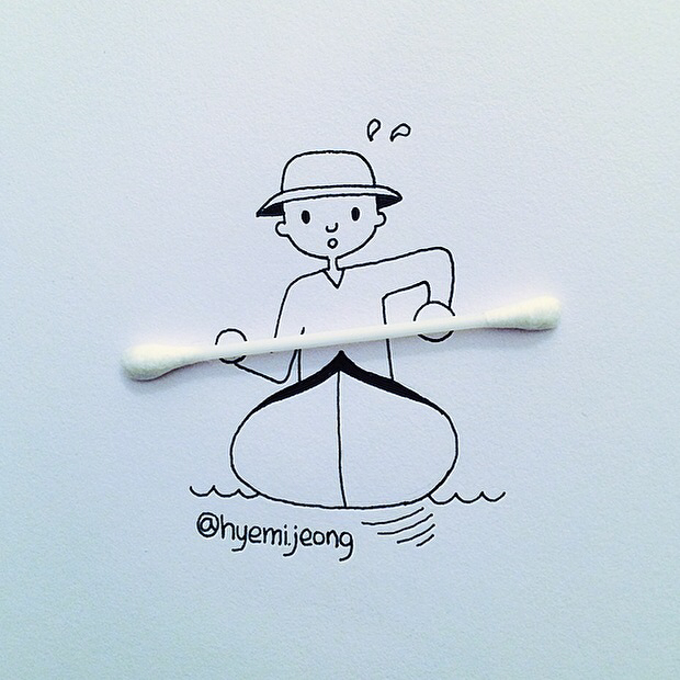 Des objets et des dessins par Hyemi Jeong des objets dans des dessins par hyemi jeong 12 des-objets-dans-des-dessins-par-hyemi-jeong-12