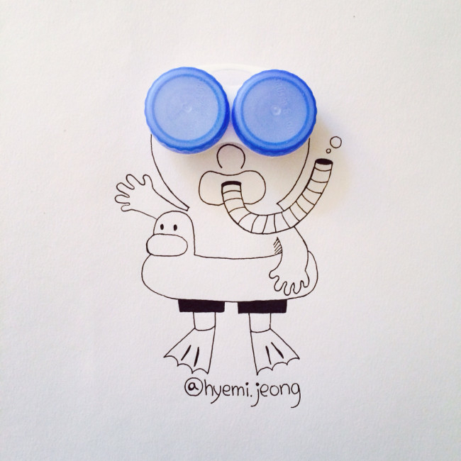 Des objets et des dessins par Hyemi Jeong des objets dans des dessins par hyemi jeong 7 des-objets-dans-des-dessins-par-hyemi-jeong-7