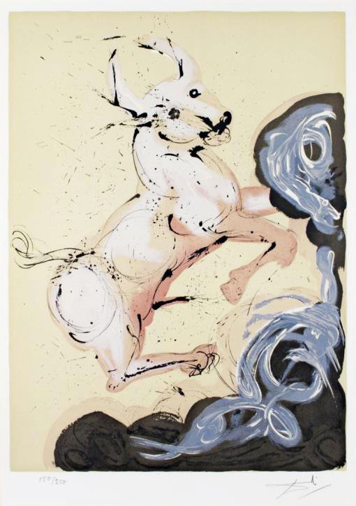 Les signes du zodiaque par Salvador Dali les 12 signes du zodiaque par salvador dali taureau les-12-signes-du-zodiaque-par-salvador-dali-taureau