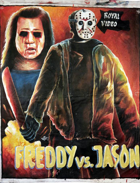 Les affiches de films peintes à la main du Ghana affiches de films peintes a la main ghana freddy vs jason affiches-de-films-peintes-a-la-main-ghana-freddy-vs-jason