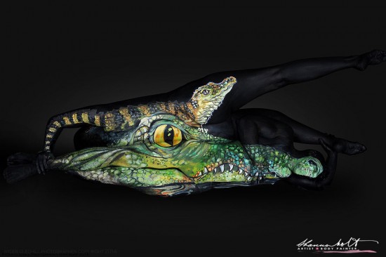 Les animaux en body painting de Shannon Holt des animaux en body painting par shannon holt 2 des-animaux-en-body-painting-par-shannon-holt-2