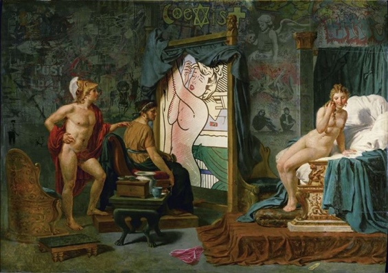 Du street art dans des classiques de la peinture par Marco Battaglini marco battaglini mash up street art dans des classiques de la peinture renaissance pop culture 6 marco-battaglini-mash-up-street-art-dans-des-classiques-de-la-peinture-renaissance-pop-culture-6