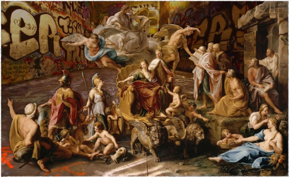 Du street art dans des classiques de la peinture par Marco Battaglini marco battaglini mash up street art dans des classiques de la peinture renaissance pop culture 7 marco-battaglini-mash-up-street-art-dans-des-classiques-de-la-peinture-renaissance-pop-culture-7