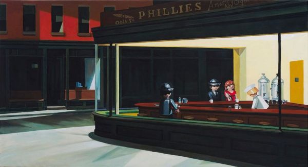 Des classiques de la peinture en Playmobil classiques de la peinture en playmobil par pierre adrien sollier nightawks edward hopper classiques-de-la-peinture-en-playmobil-par-pierre-adrien-sollier-nightawks-edward-hopper