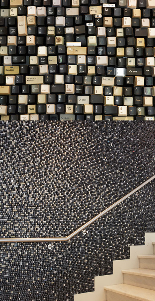 22 idées pour recycler des touches de clavier idees de recyclage de touches de clavier mur idees-de-recyclage-de-touches-de-clavier-mur