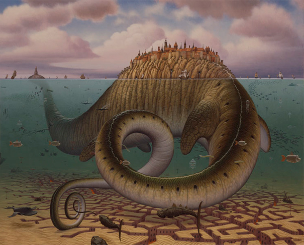 Les peintures surréalistes de mondes de rêve par Jacek Yerka peintures surrealistes de mondes de reve imaginairespar jacek yerka 9 peintures-surrealistes-de-mondes-de-reve-imaginairespar-jacek-yerka-9