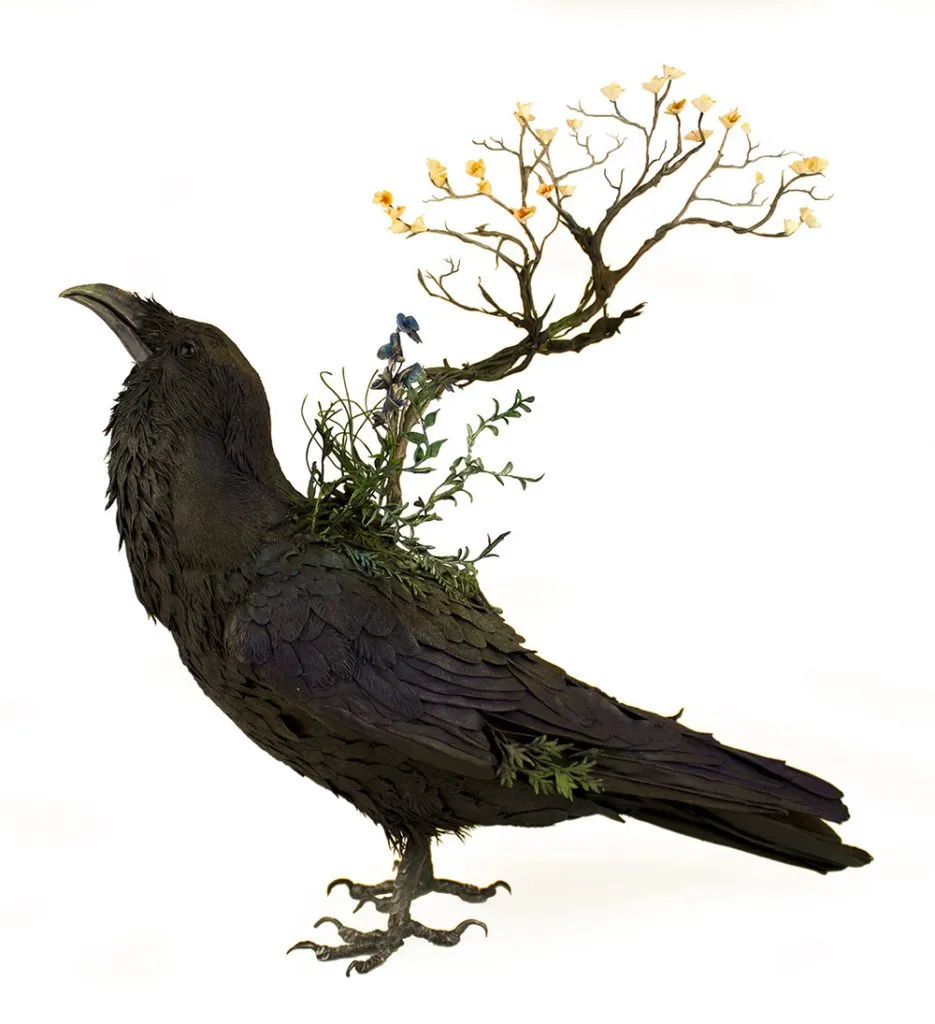 Les sculptures d'animaux surréalistes de Ellen Jewett de nouvelles sculptures surrealistes d animaux meles a de la flore de Ellen Jewett 20 de-nouvelles-sculptures-surrealistes-d-animaux-meles-a-de-la-flore-de-Ellen-Jewett-20