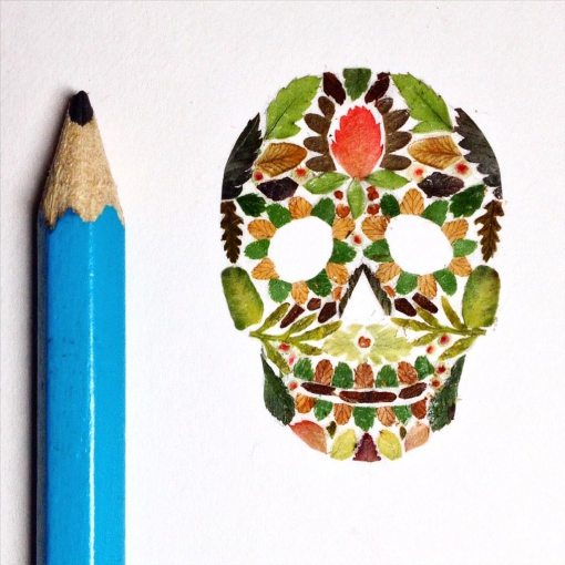 Les collages de feuilles séchées de Helen Ahpornsiri Les collages de feuilles sechees de Helen Ahpornsiri 9 Les-collages-de-feuilles-sechees-de-Helen-Ahpornsiri-9