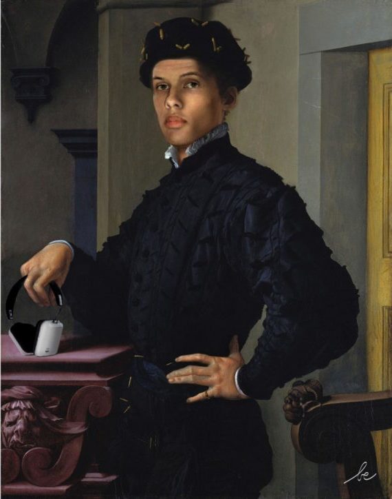 Des stars dans des peintures célèbres par Bénédicte Lacroix stars dans des peintures celebres par Benedicte Lacroix stromae portrait d un jeune homme au livre angelo bronzino stars-dans-des-peintures-celebres-par-Benedicte-Lacroix-stromae-portrait-d-un-jeune-homme-au-livre-angelo-bronzino