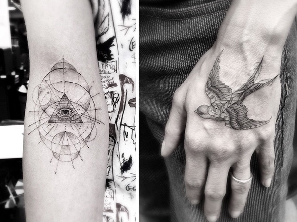 Les tatouages géométriques de Dr Woo tatouages geometriques de Dr Woo 12 tatouages-geometriques-de-Dr-Woo-12