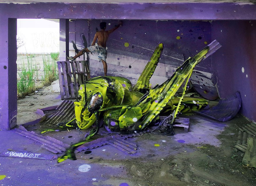 Des sculptures d'animaux avec des déchets par Artur Bordalo Des sculptures d animaux avec des dechets par Artur Bordalo 6 Des-sculptures-d-animaux-avec-des-dechets-par-Artur-Bordalo-6
