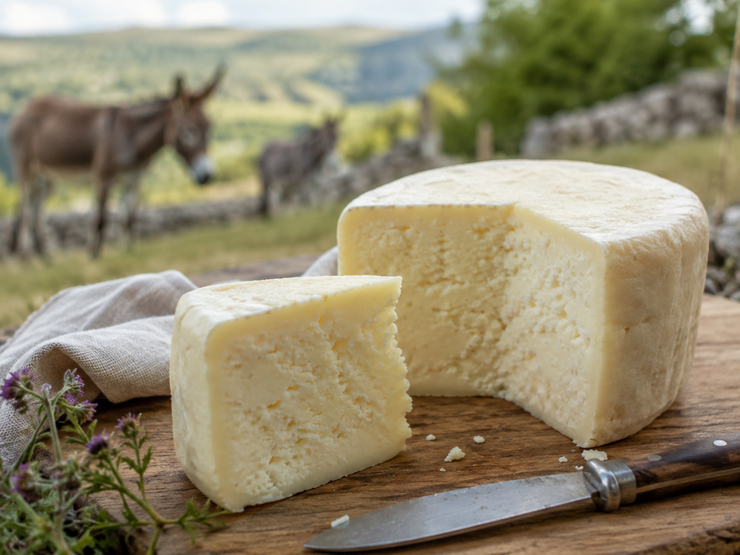 Fromage Pule au lait d’ânesse, spécialité rare de Serbie Fromage Pule au lait d’ânesse, spécialité rare de Serbie