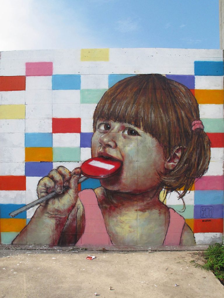 Du street-art qui interagit avec son environnement par Sath Du street art qui interagit avec son environnement par Sath 11 Du-street-art-qui-interagit-avec-son-environnement-par-Sath-11