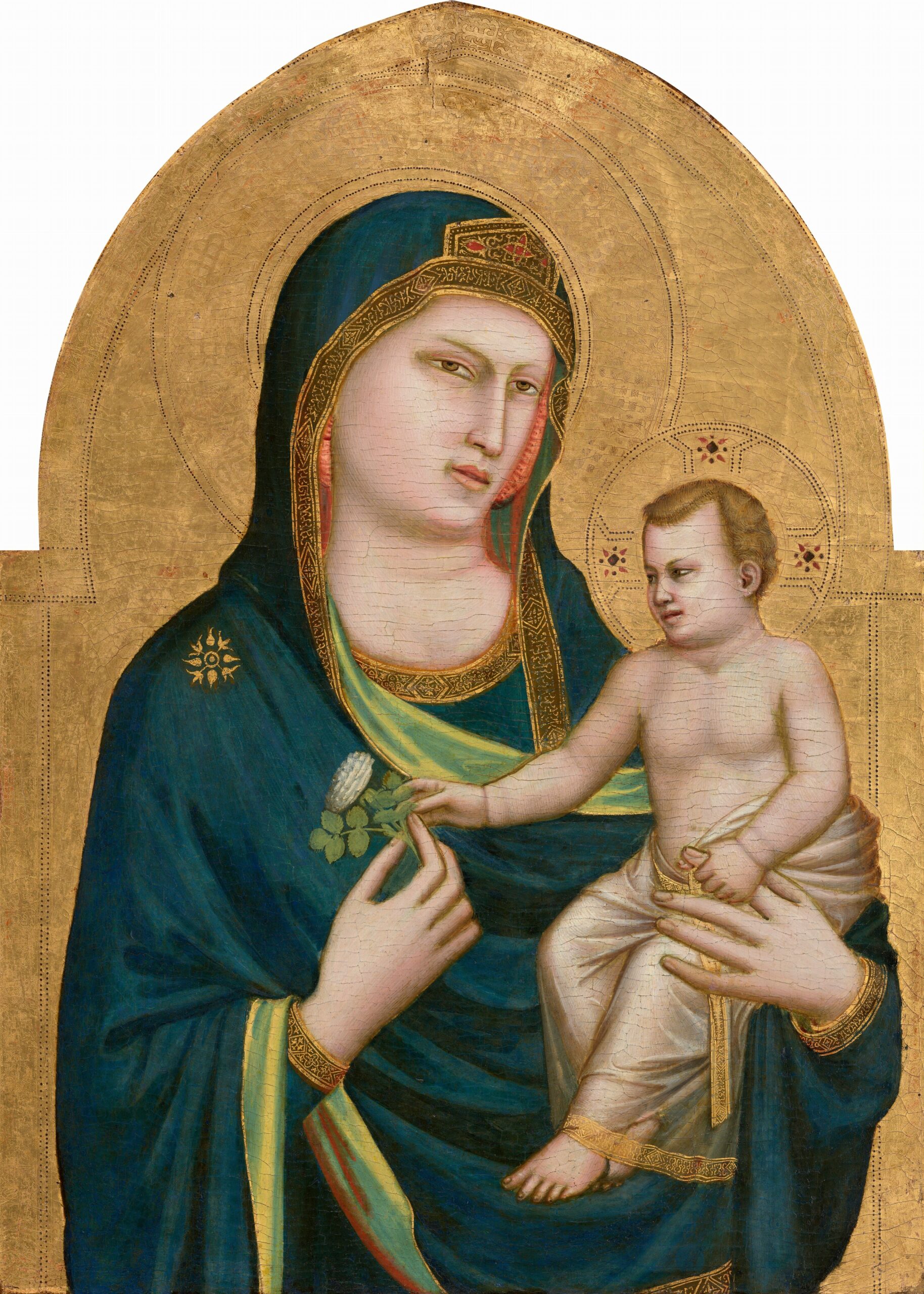 bebe moyen age giotto madonna child Enfant Jésus dans la Madonna and Child de Giotto vers 1310-1315