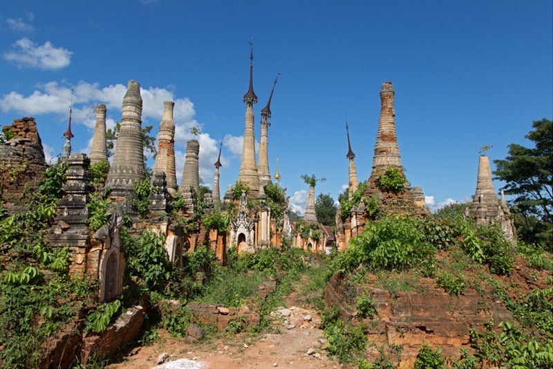 Les pagodes en ruine de Shwe Inn Thein en Birmanie Les pagodes en ruine de Shwe Inn Thein en Birmanie 3 Les-pagodes-en-ruine-de-Shwe-Inn-Thein-en-Birmanie-3