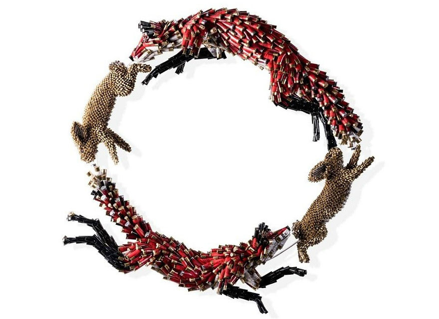 Les sculptures en cartouches de trophées d'animaux de Frederico Uribe Les sculptures en cartouches de trophees d animaux de Frederic Uribe 14 Les-sculptures-en-cartouches-de-trophees-d-animaux-de-Frederic-Uribe-14