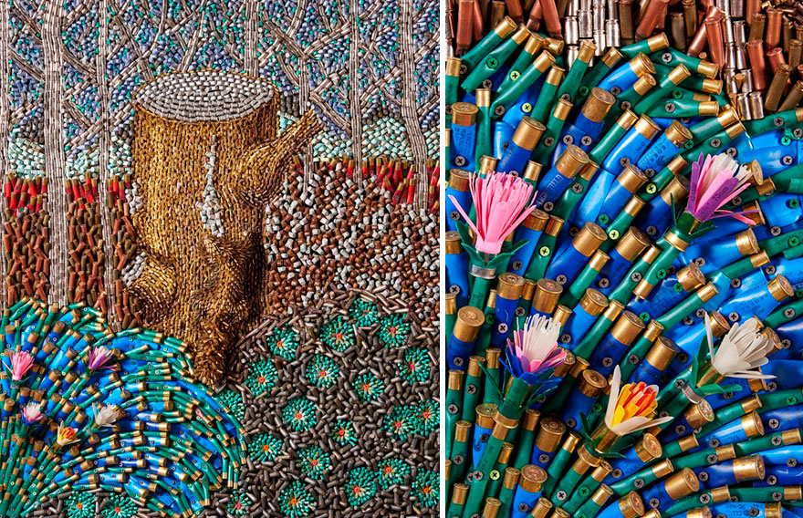 Les sculptures en cartouches de trophées d'animaux de Frederico Uribe Les sculptures en cartouches de trophees d animaux de Frederic Uribe 6 Les-sculptures-en-cartouches-de-trophees-d-animaux-de-Frederic-Uribe-6