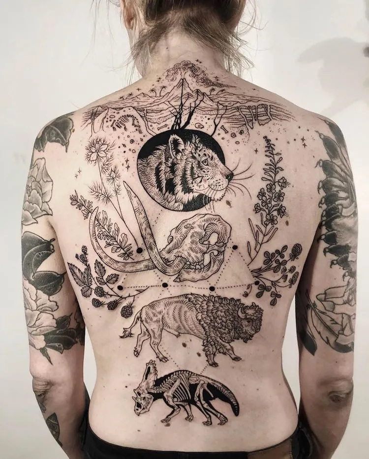 Les tatouages faune et flore vintage de Pony Reinhardt de nouveaux grands tatouages faune et flore vintage par Pony Reinhardt 12 de-nouveaux-grands-tatouages-faune-et-flore-vintage-par-Pony-Reinhardt-12