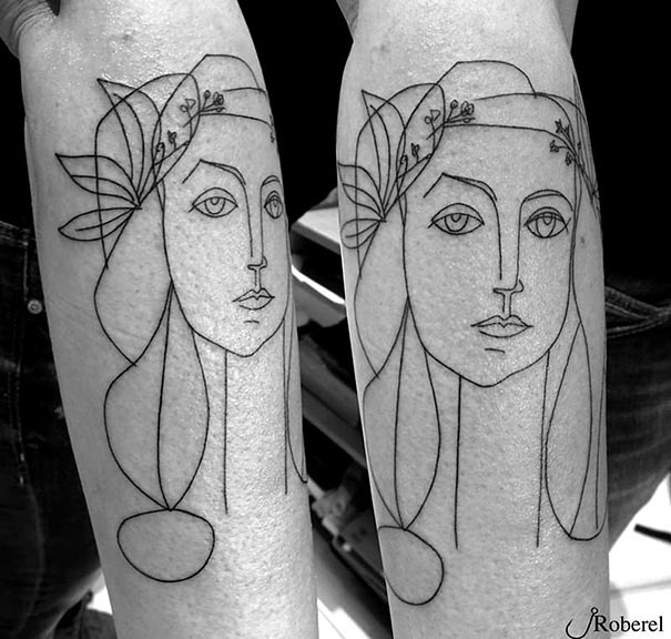 28 tatouages Picasso (ou du moins très inspirés par le maître) 29 tatouages Picasso inspires par pablo picasso 15 29-tatouages-Picasso-inspires-par-pablo-picasso-15