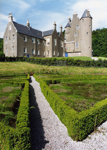 chateau kelburn avant graffitis 1994 Château de Kelburn en juillet 1994, avant la réalisation des graffitis sur ses façades