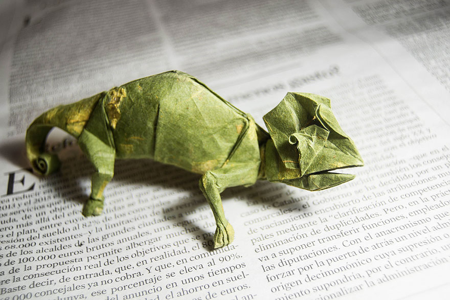Les incroyables origami de Gonzalo Garcia Calvo incroyables origami de Gonzalo Garcia Calvo cameleon incroyables-origami-de-Gonzalo-Garcia-Calvo-cameleon