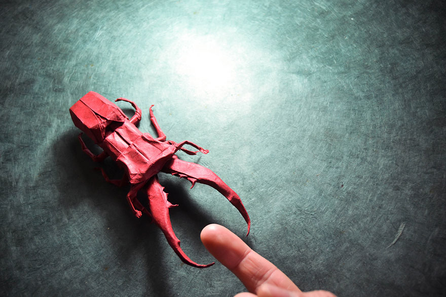 Les incroyables origami de Gonzalo Garcia Calvo incroyables origami de Gonzalo Garcia Calvo scarabe incroyables-origami-de-Gonzalo-Garcia-Calvo-scarabe