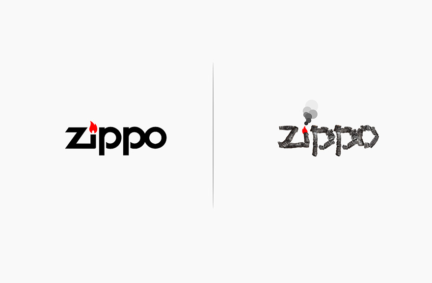 Quand des logos subissent l'effet de leurs produits par Marco Schembri Quand des logos subissent l effet de leurs produits par Marco Schembri 6 zippo Quand-des-logos-subissent-l-effet-de-leurs-produits-par-Marco-Schembri-6-zippo