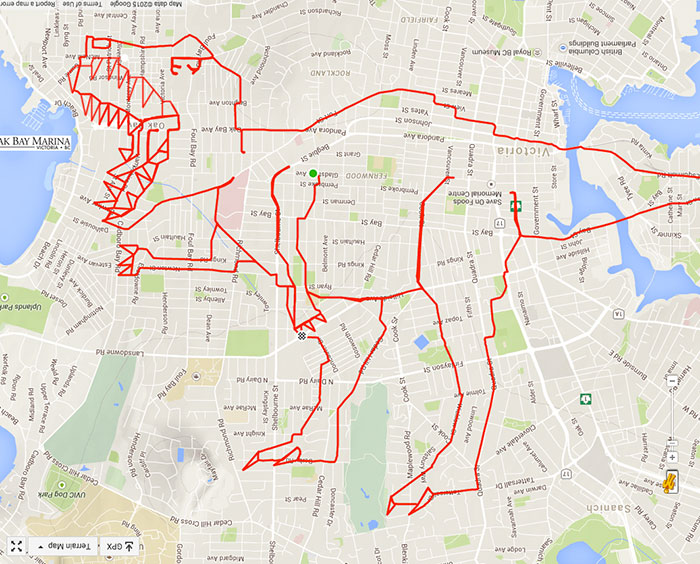Stephen Lund fait des dessins avec son GPS Stephen Lund fait des dessins avec son GPS 4 t Stephen-Lund-fait-des-dessins-avec-son-GPS-4-t-rex