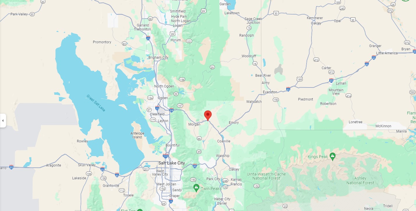 Devil's Slide - le toboggan du diable devils slide toboggan de satan utah usa map devils-slide-toboggan-de-satan-utah-usa-map