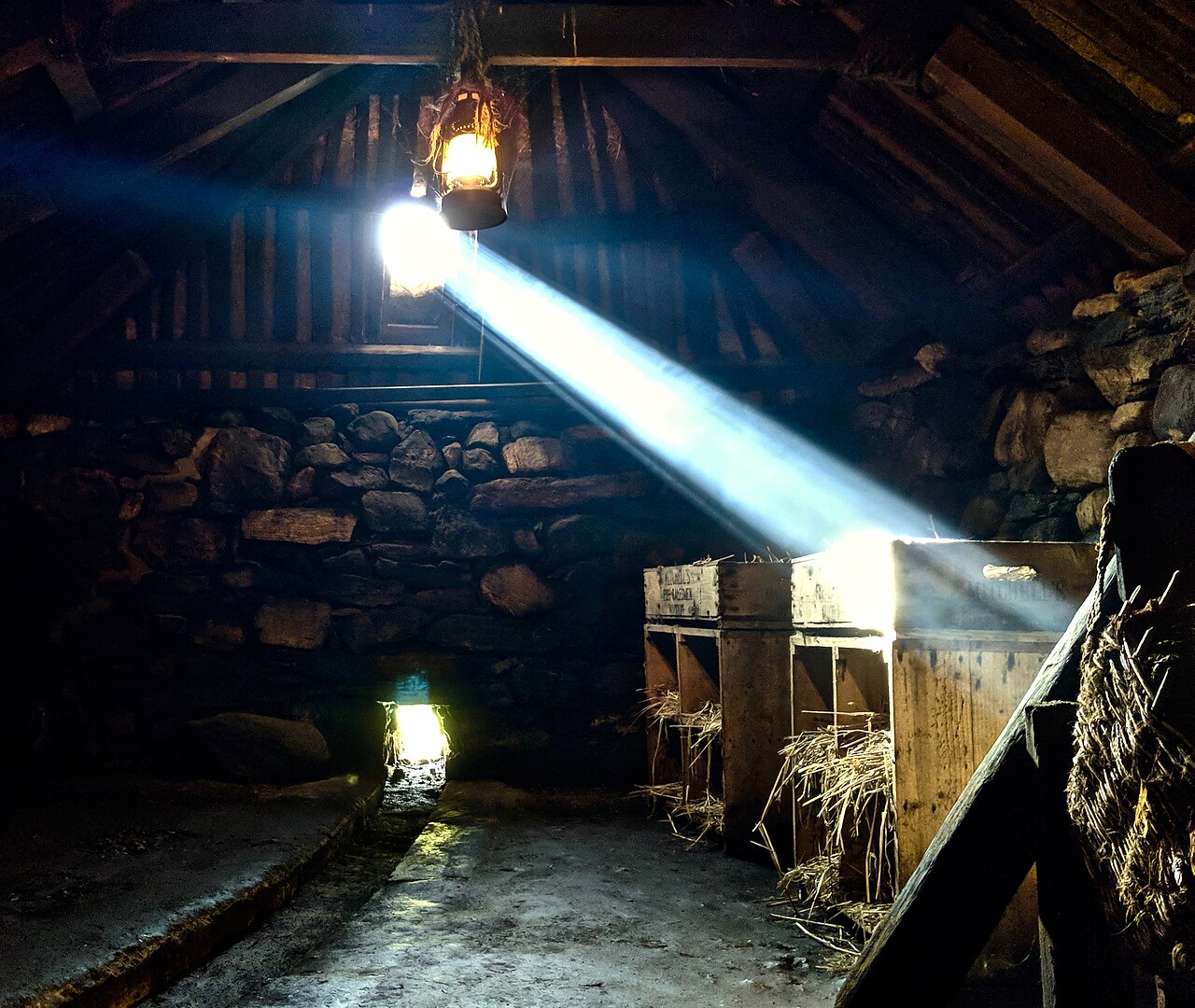 interieur blackhouse arnol lewis Intérieur d'une blackhouse à Arnol sur l'île de Lewis