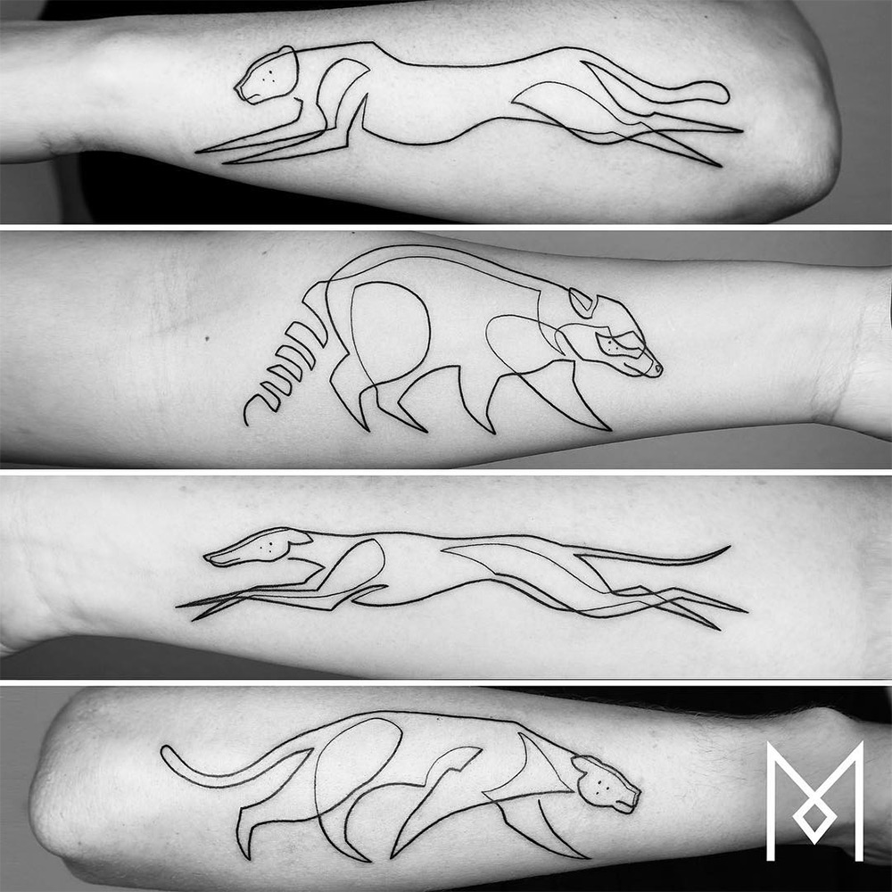 Les tatouages minimalistes linéaires de Mo Ganji De nouveaux tatouages en lignes continues par Mo Ganji 6 De-nouveaux-tatouages-en-lignes-continues-par-Mo-Ganji-6