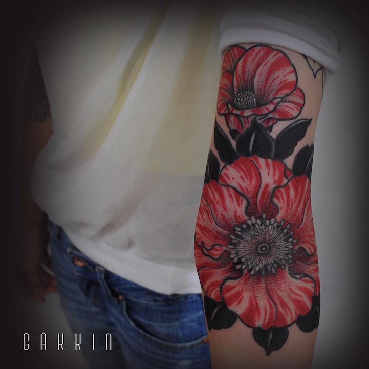 Les tatouages freehand de thèmes traditionnels japonais de Gakkin quelques tatouages freehand de themes traditionnels japonais par Gakkin 13 quelques-tatouages-freehand-de-themes-traditionnels-japonais-par-Gakkin-13