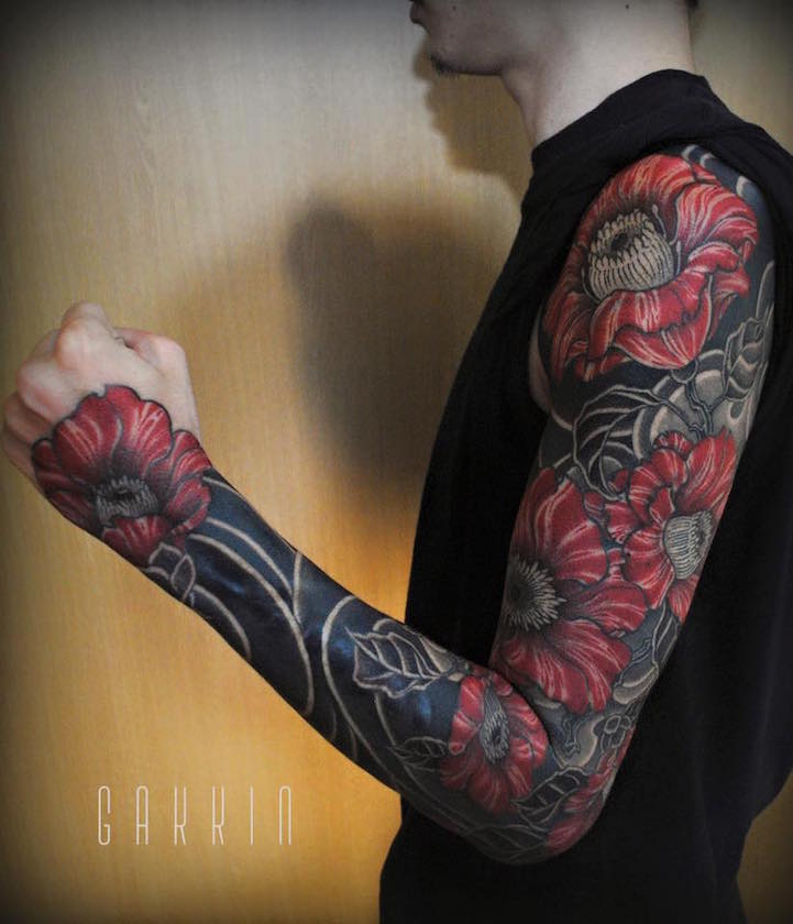 Les tatouages freehand de thèmes traditionnels japonais de Gakkin quelques tatouages freehand de themes traditionnels japonais par Gakkin 6 quelques-tatouages-freehand-de-themes-traditionnels-japonais-par-Gakkin-6