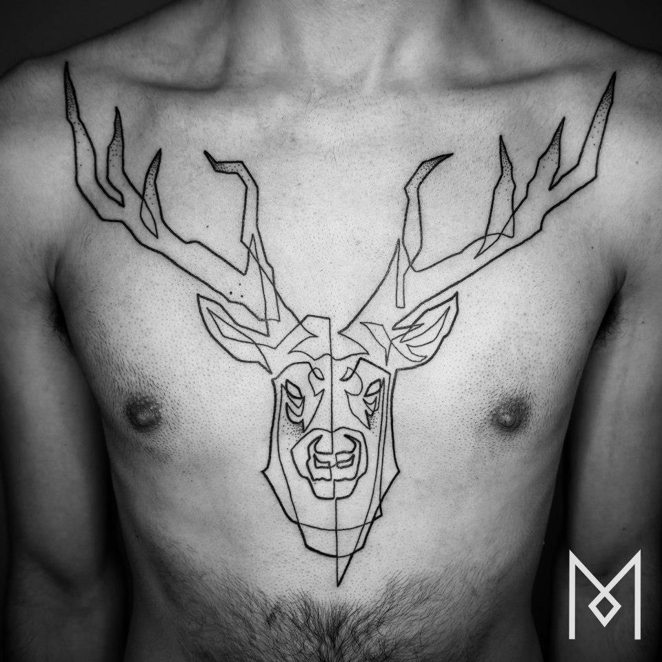 Les tatouages minimalistes linéaires de Mo Ganji tatouages en lignes continues de Mo Ganji 10 tatouages-en-lignes-continues-de-Mo-Ganji-10