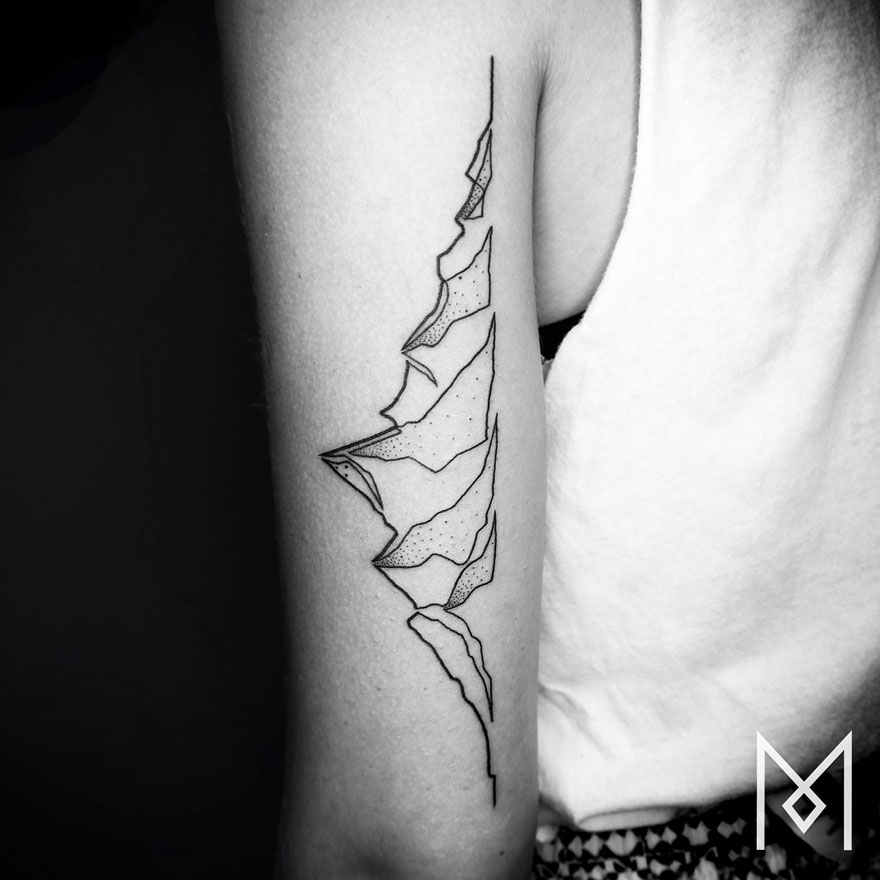 Les tatouages minimalistes linéaires de Mo Ganji tatouages en lignes continues de Mo Ganji 14 tatouages-en-lignes-continues-de-Mo-Ganji-14