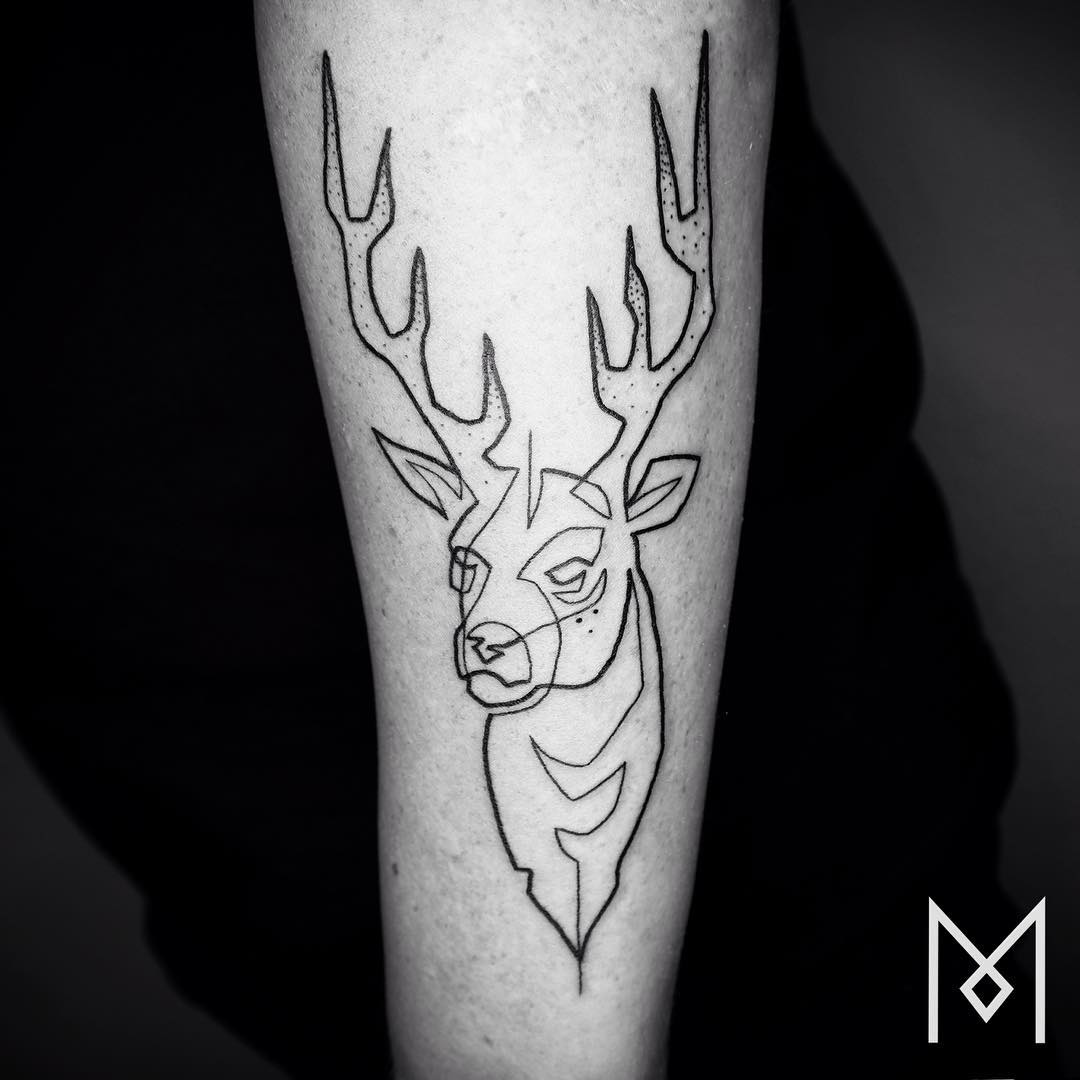 Les tatouages minimalistes linéaires de Mo Ganji tatouages en lignes continues de Mo Ganji 3 tatouages-en-lignes-continues-de-Mo-Ganji-3