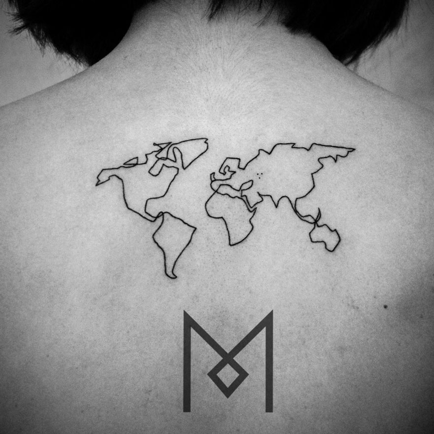Les tatouages minimalistes linéaires de Mo Ganji tatouages en lignes continues de Mo Ganji 4 tatouages-en-lignes-continues-de-Mo-Ganji-4