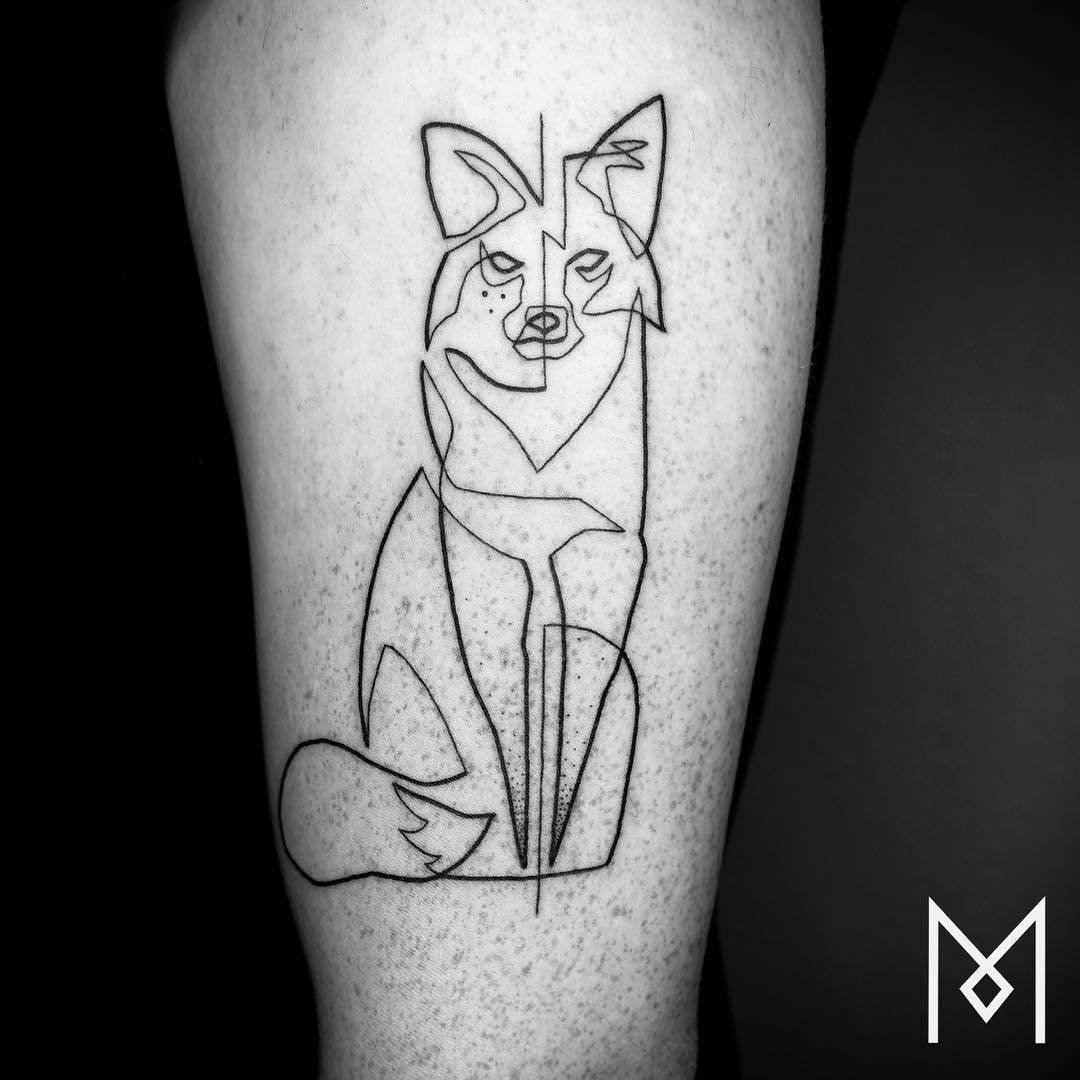 Les tatouages minimalistes linéaires de Mo Ganji tatouages en lignes continues de Mo Ganji 5 tatouages-en-lignes-continues-de-Mo-Ganji-5