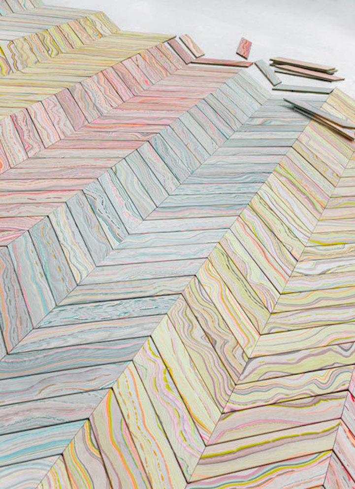 Les planchers de bois de couleur marbrés de Penille Snedker Hansen Les planchers de bois de couleur marbres de Penille Snedker Hansen 7 Les-planchers-de-bois-de-couleur-marbres-de-Penille-Snedker-Hansen-7