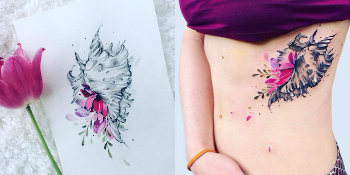 Les délicats tatouages de fleurs de Pis Saro Les delicats tatouages de fleurs de Pis Saro 15 Les-delicats-tatouages-de-fleurs-de-Pis-Saro-15