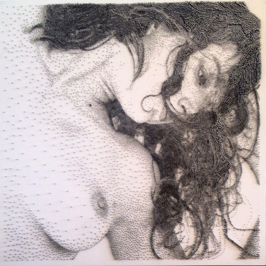 Les portraits de clous de Marcus Levine Les portraits de clous de Marcus Levine 15 charlotte Les-portraits-de-clous-de-Marcus-Levine-15-charlotte