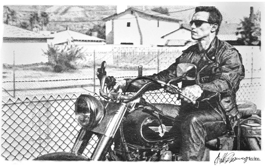 Les portraits de clous de Marcus Levine Les portraits de clous de Marcus Levine 7 arnold schwarzenegger Les-portraits-de-clous-de-Marcus-Levine-7-arnold-schwarzenegger