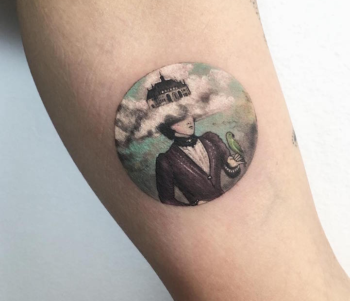 Les tatouages en vignettes circulaires de Eva Krdbk Les tatouages en vignettes circulaires de Eva Krdbk 16 Les-tatouages-en-vignettes-circulaires-de-Eva-Krdbk-16