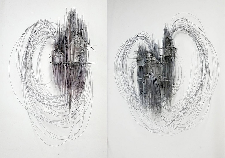 Les sculptures surréalistes d'architecture façon griffonage de David Moreno Les sculptures surrealistes d architecture facon griffonage de David Moreno 7 les-sculptures-surrealistes-d-architecture-facon-griffonage-de-david-moreno-7