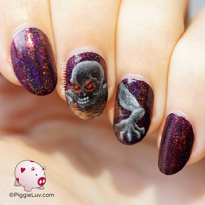 Nail Art - des décorations d'ongles pour Halloween par PiggieLuv Nail Art des décorations d ongles pour Halloween par PiggieLuv 12 nail-art-des-decorations-d-ongles-pour-halloween-par-piggieluv-12